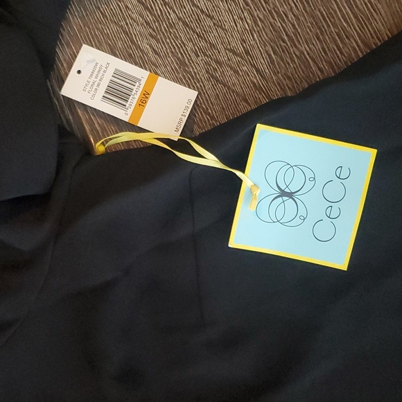 🖤 Cute CeCe Bow Sleeve Black Dress - New with Tags 16W - Picture 2 of 13